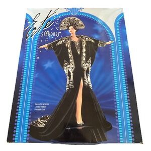 ERTE STARDUST PORCELAIN BARBIE DOLL 1996 LIMITED EDITION MATTEL 14109 Mint N Box